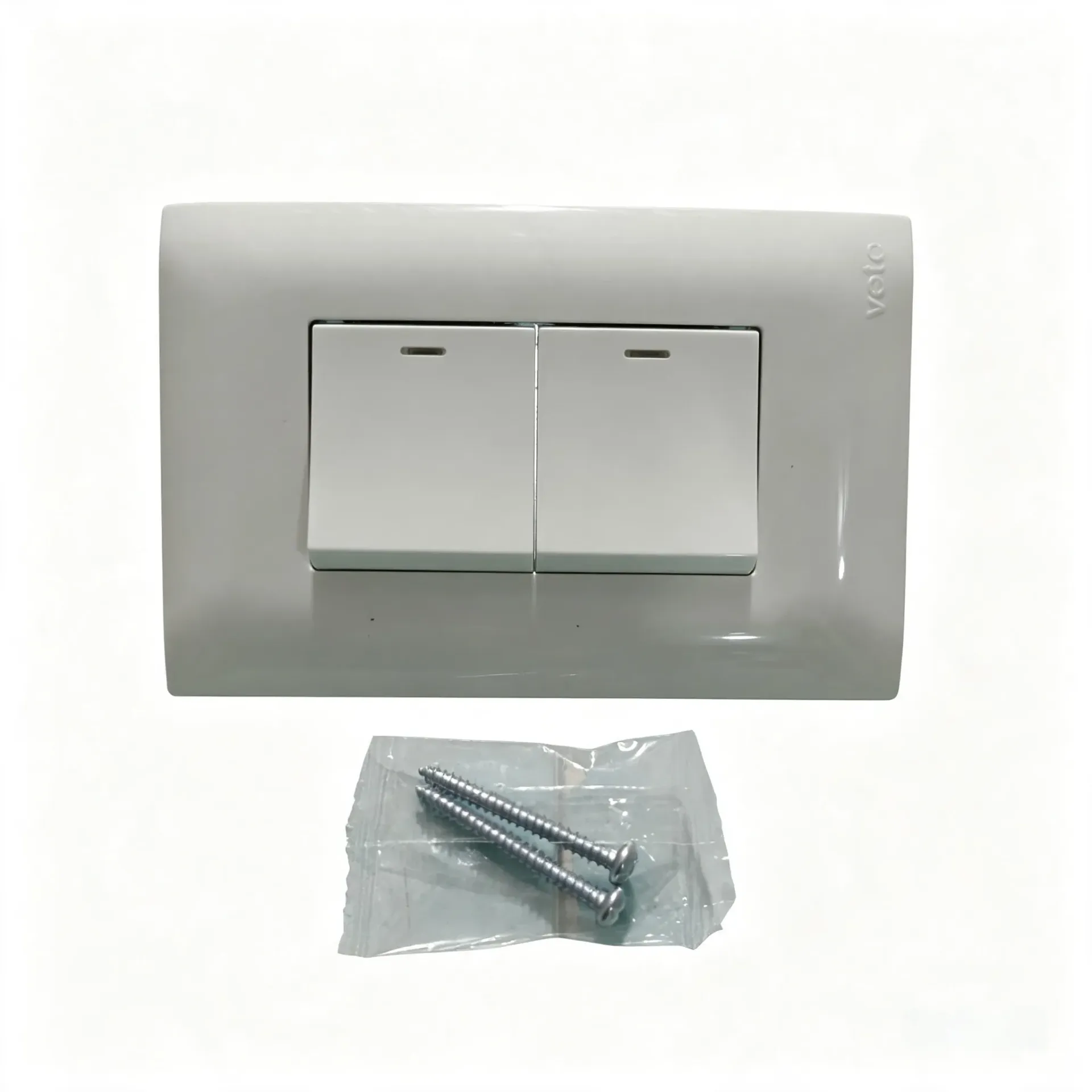 INTERRUPTOR DOBLE BOTON ANCHO VETO