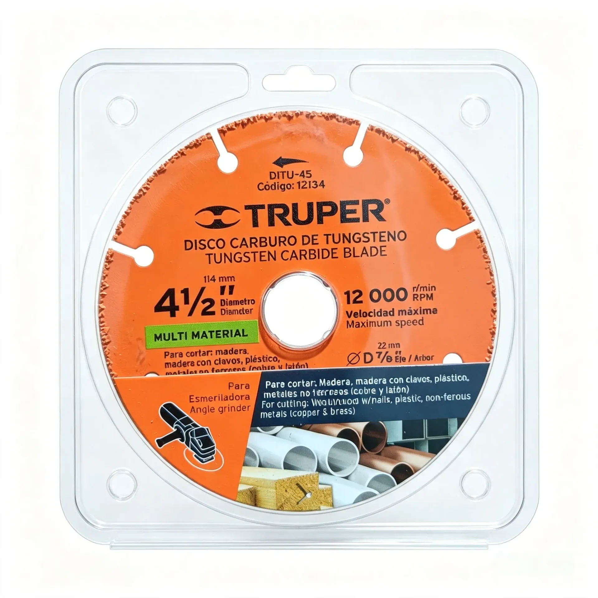 DISCO CORTE MADERA CON CLAVOS TRUPPER 7/8"x4 1/2"x1.2MM