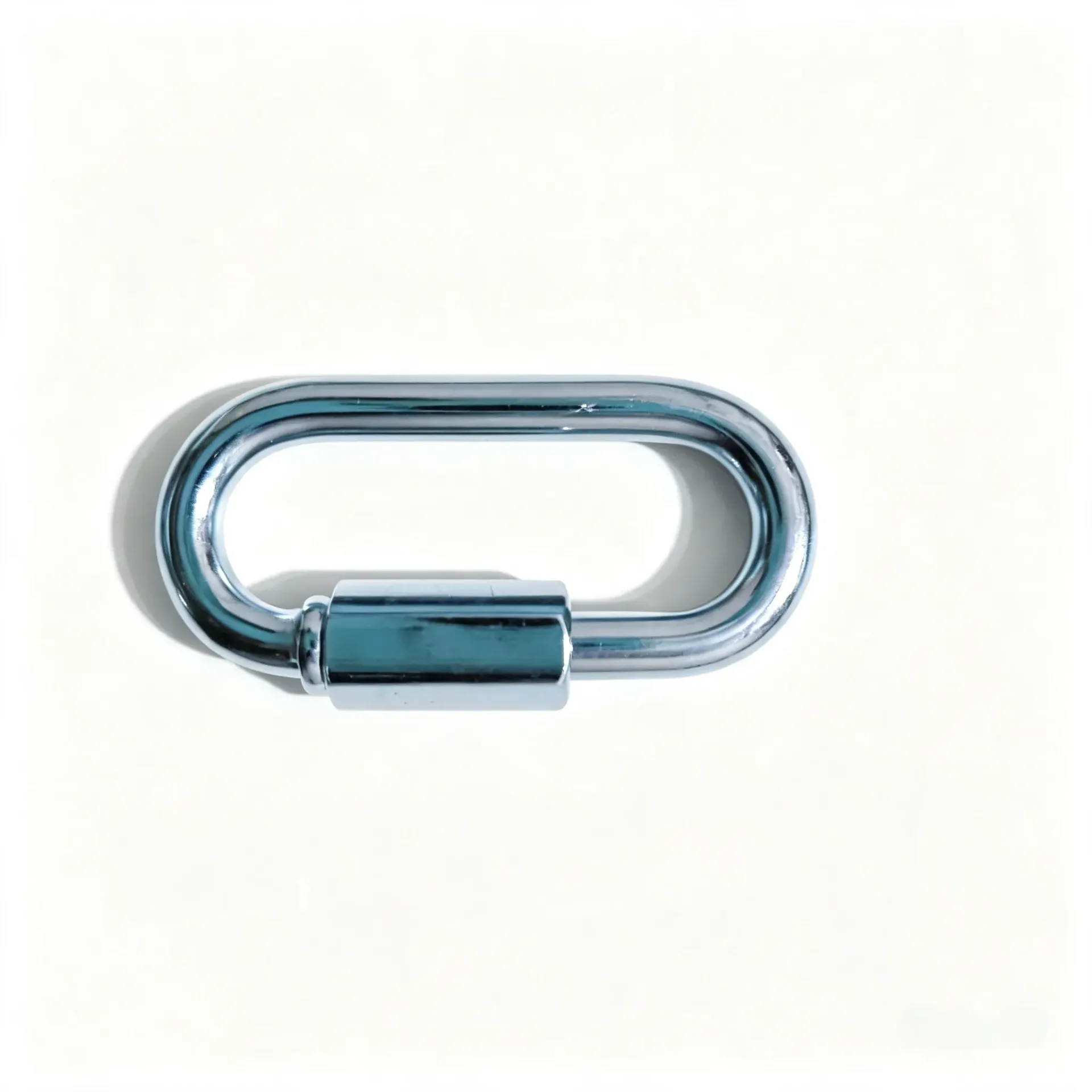 MOSQUETON CON TUERCA ACERO INOX 1/4"