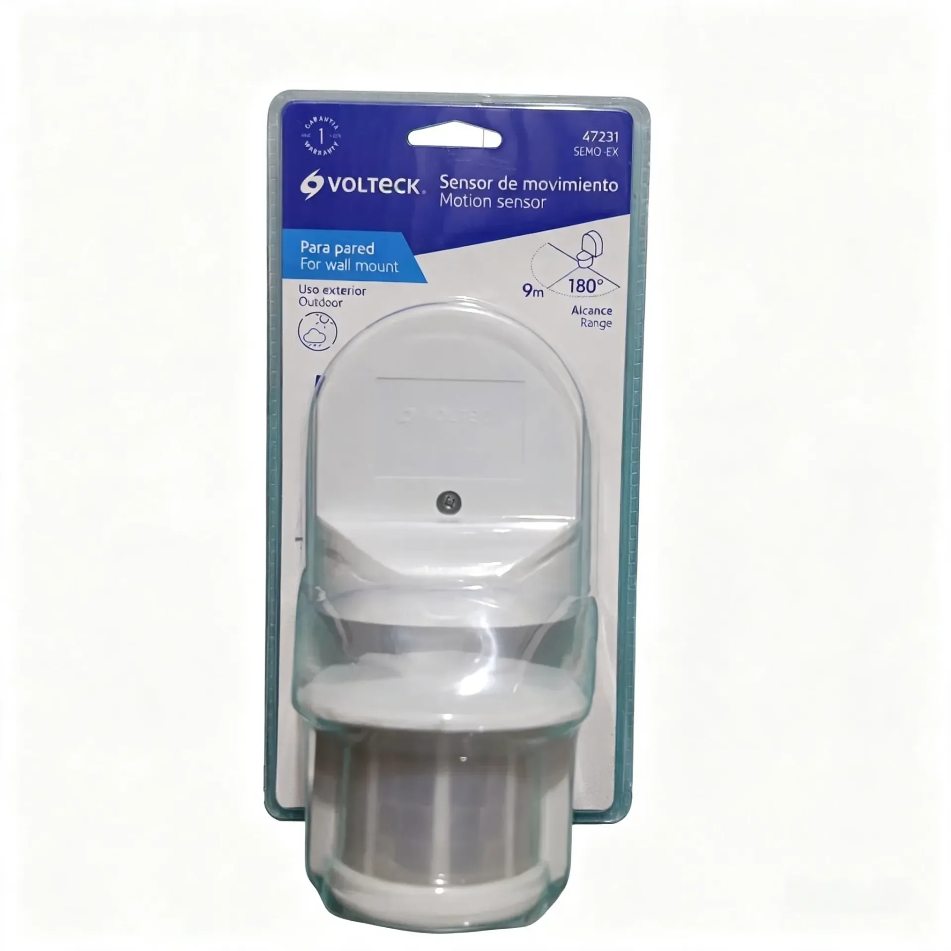 SENSOR DE MOVIMIENTO PARA PARED 180º 9MTS