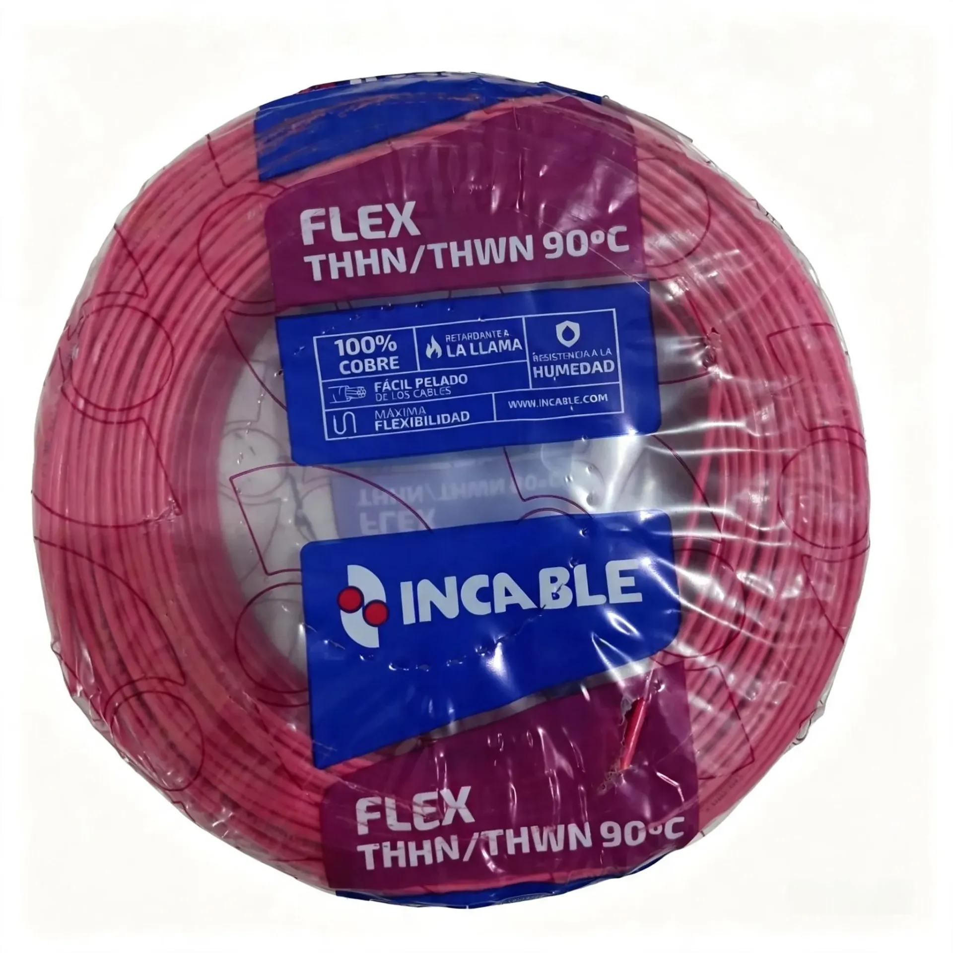 ROLLO DE CABLE N14 100M ROJO INCABLE