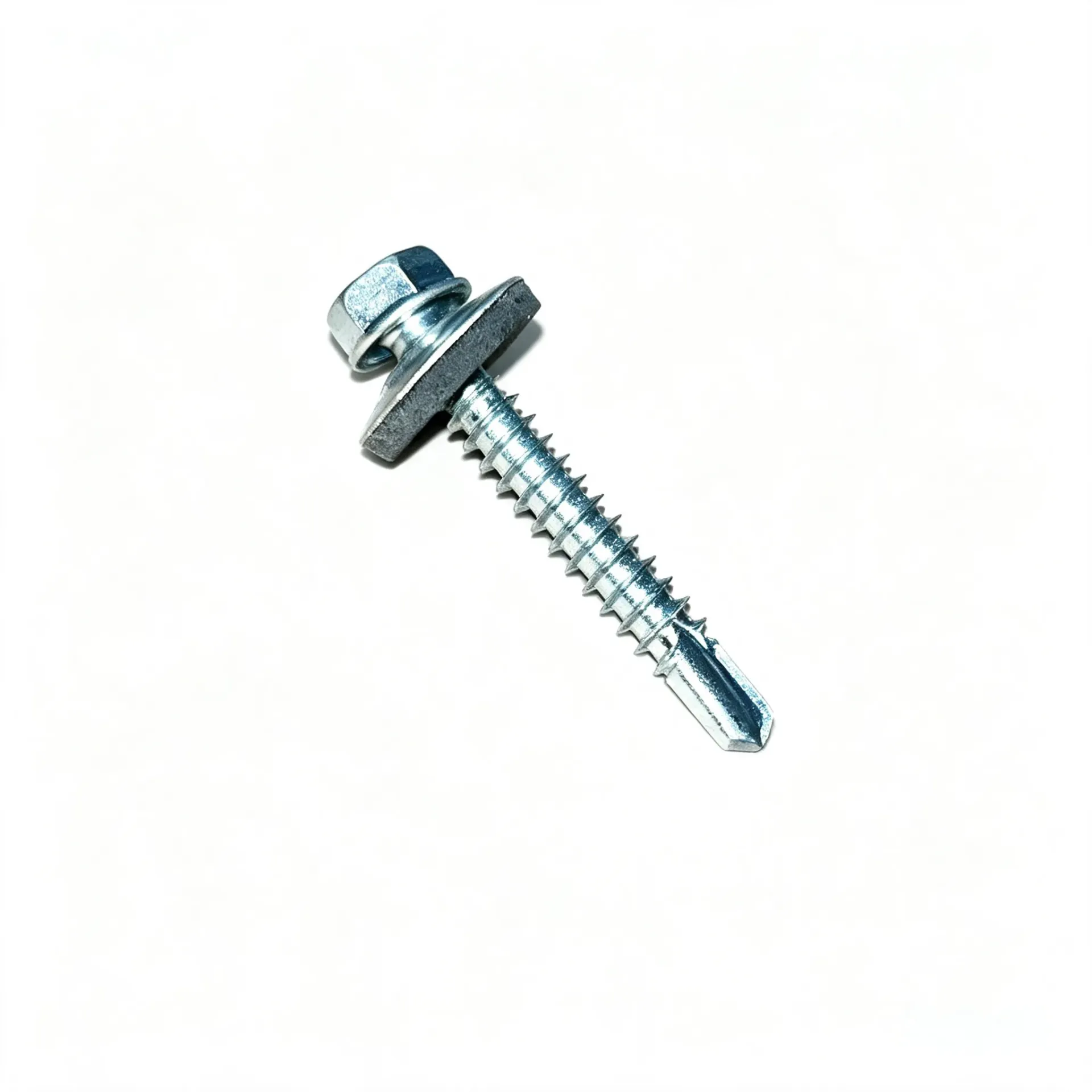 12*1.1/2 TORNILLO PUNTA DE BROCA CABEZA HEXAGONAL CON CAUCHO PAQUETE DE 100 UNIDADES