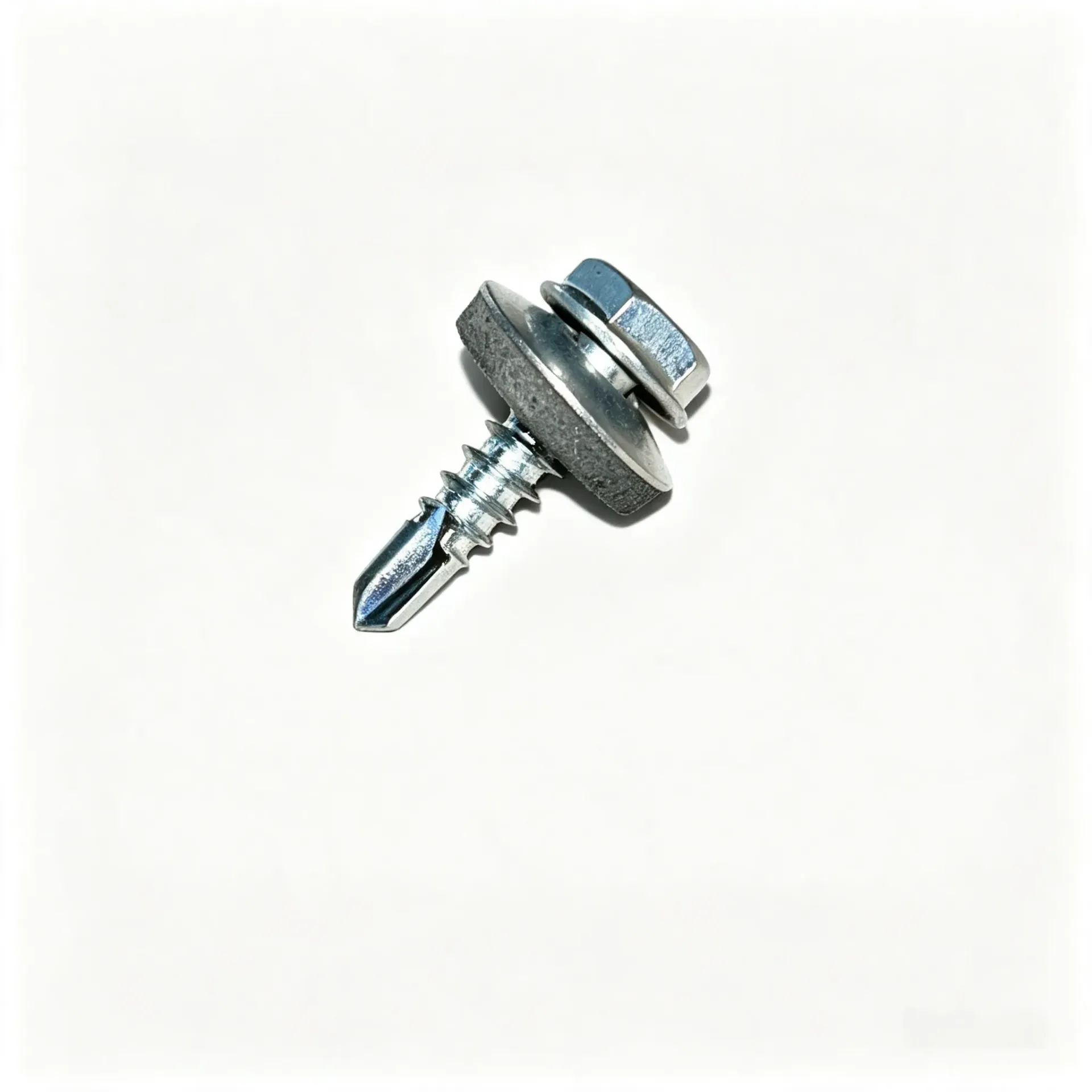 10*3/4 TORNILLO PUNTA DE BROCA CABEZA HEXAGONAL CON CAUCHO PAQUETE DE 100 UNIDADES