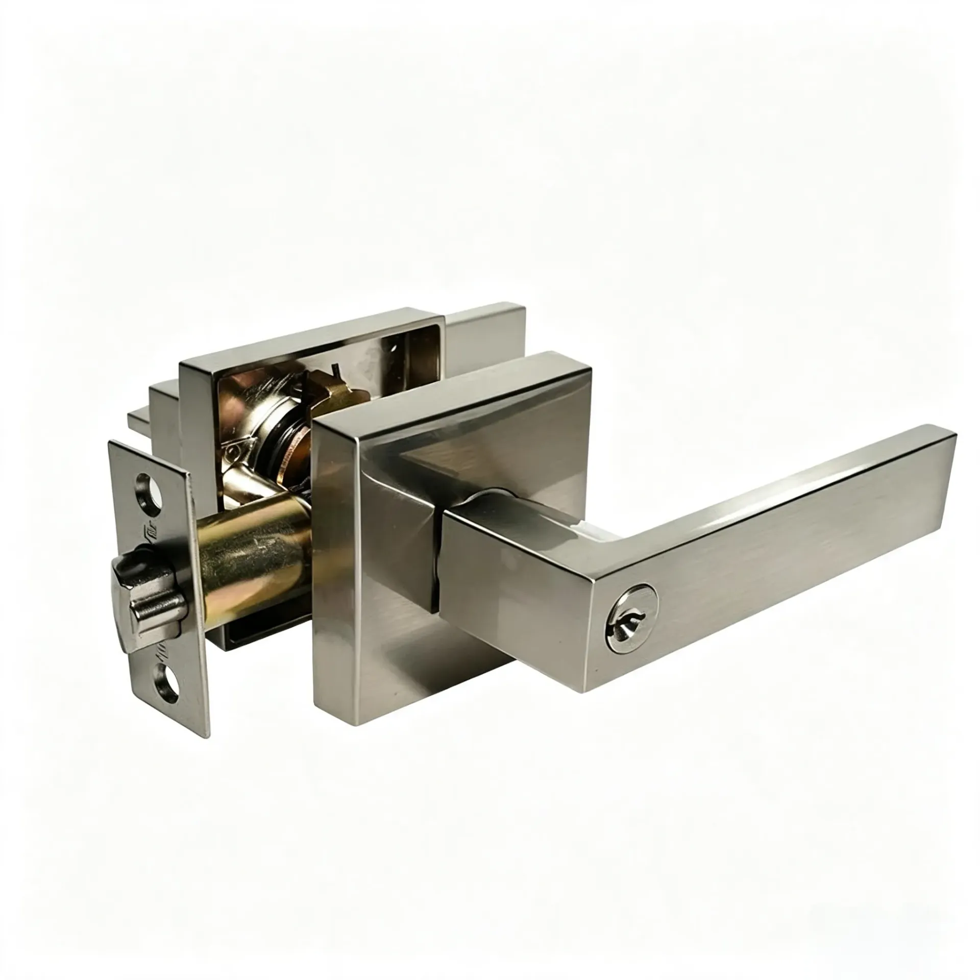 CERRADURA PREMIUM HANNOVER SATIN SILVER