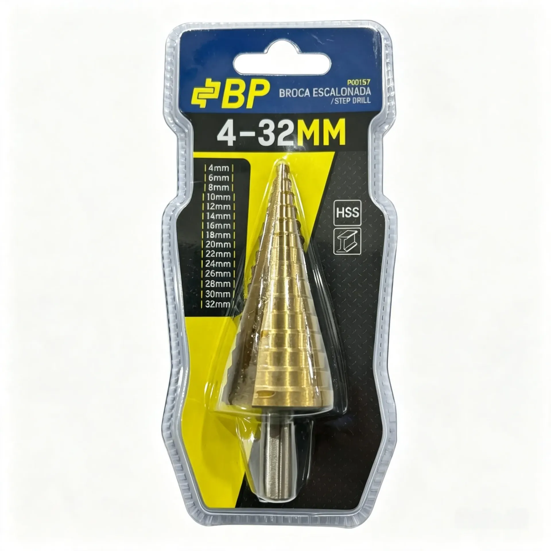BROCA ESCALONADA 15 NIVELES 4MM A 32MM