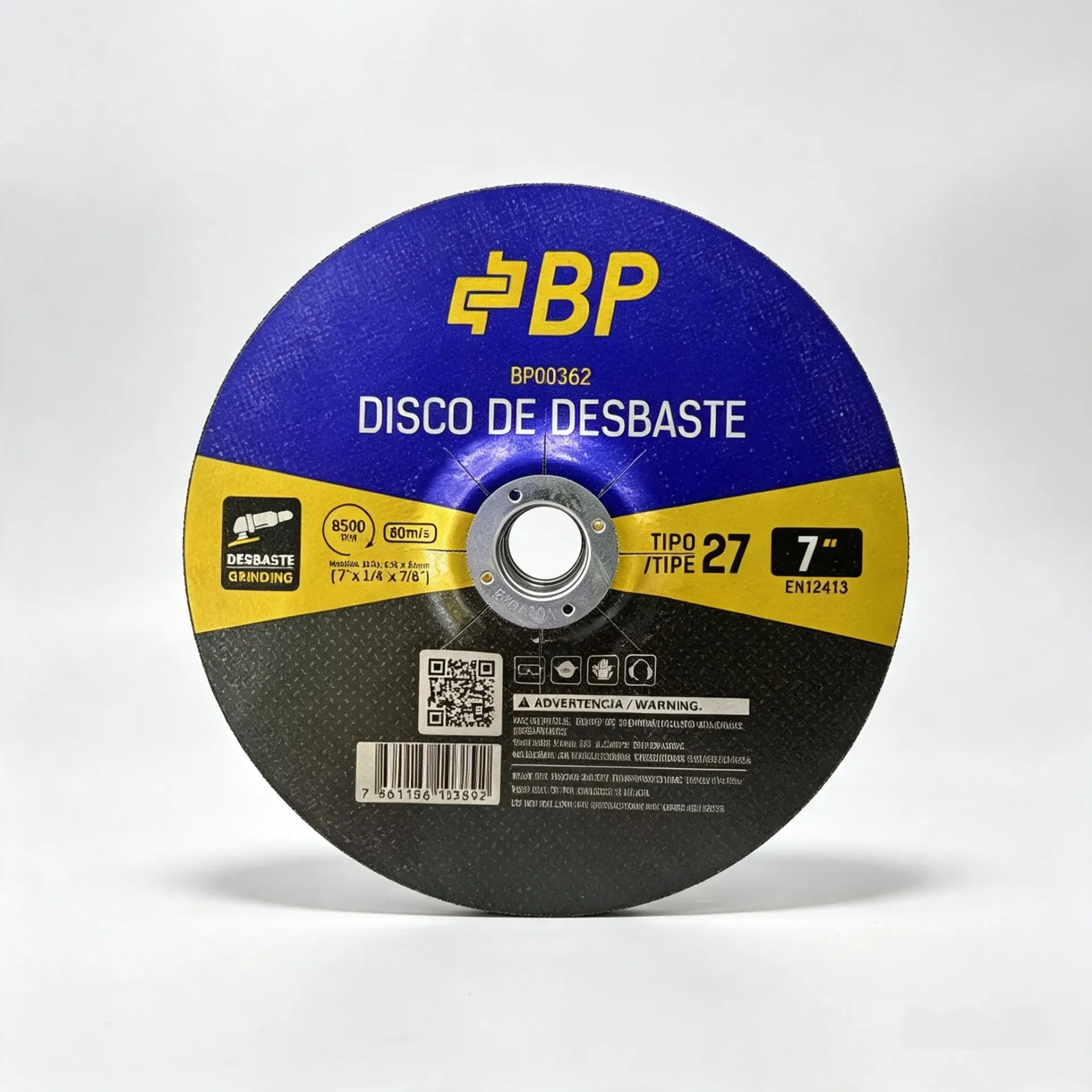 DISCO DESBASTE METAL 7 * 1/4 * 7/8