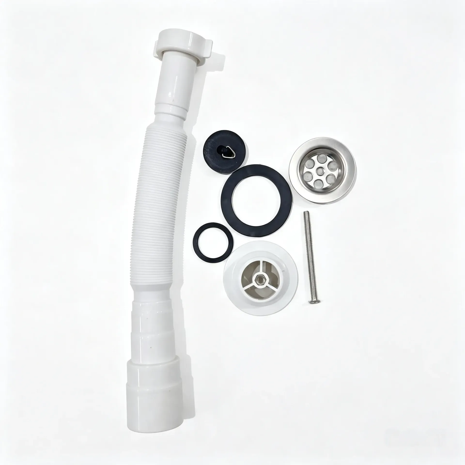 SIFON DE ACORDEON PARA LAVABO 1 1/4"