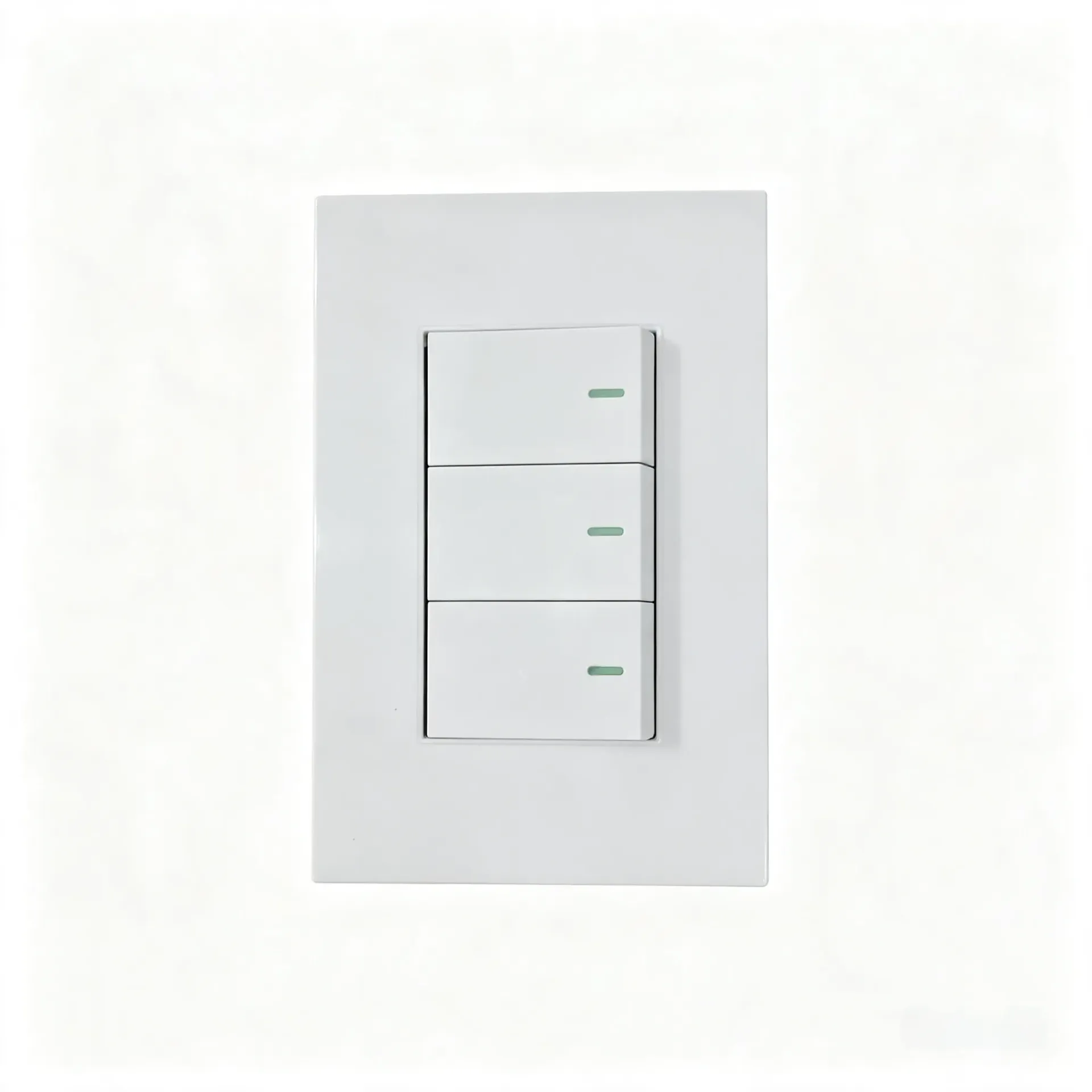 INTERRUPTOR TRIPLE BOTON ANCHO BLANCO AGZ
