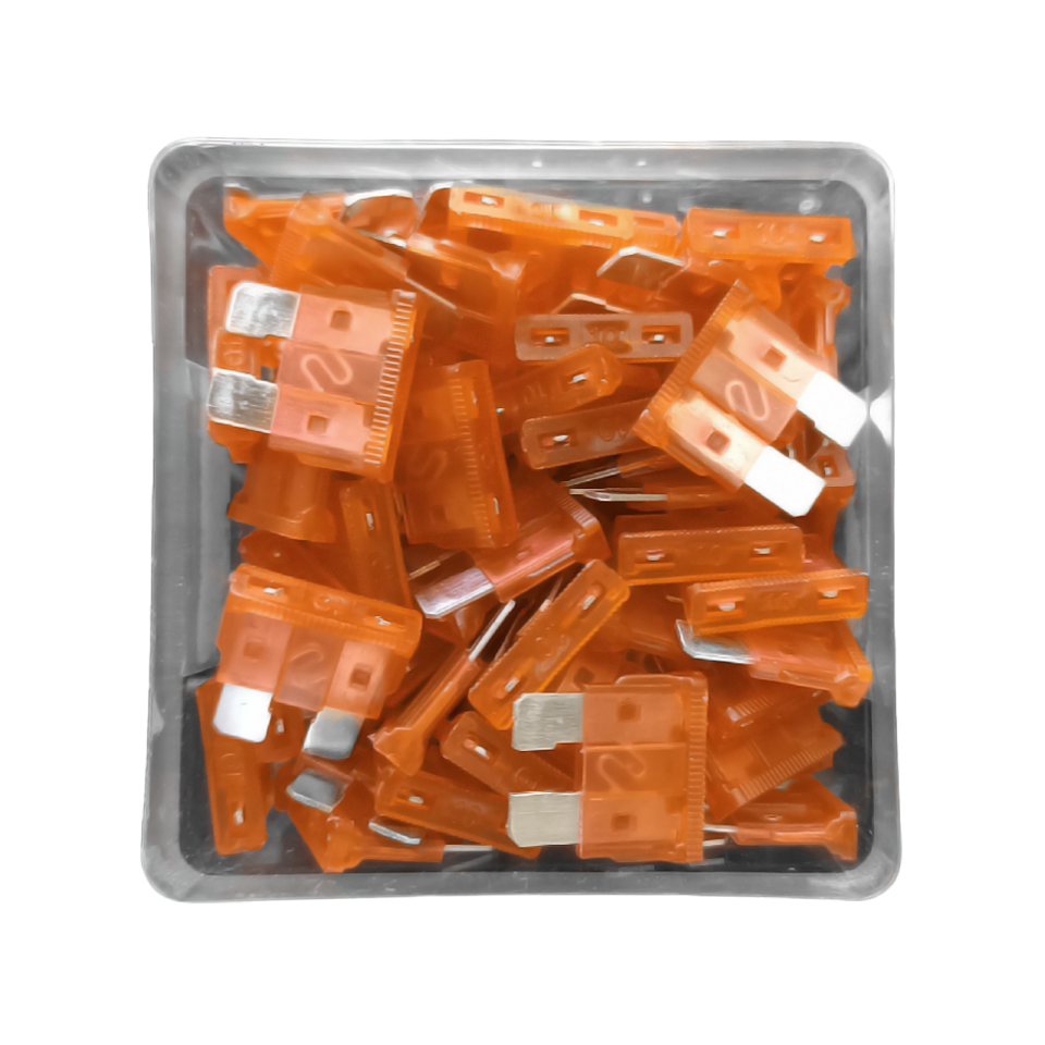 CAJA DE FUSIBLES 5AMP NARANJA 50PCS