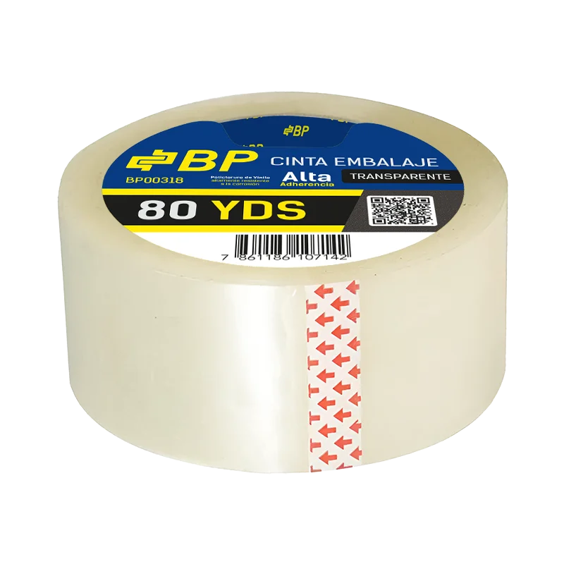 CINTA EMBALAJE TRANSPARENTE 48MM X 80YDS
