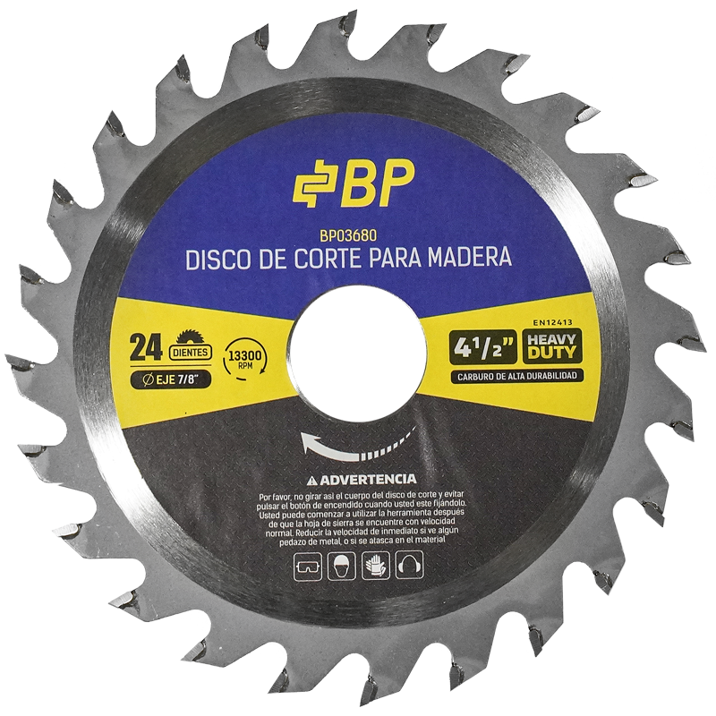 DISCO CORTE MADERA 4.1/2" X 24 DIENTES X7/8"