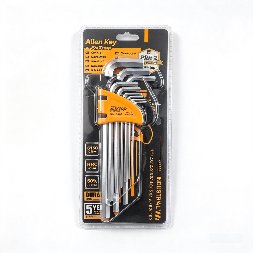 JUEGO DE HEXAGONOS 9 PZS MEDIANO 1.5MM A 10MM