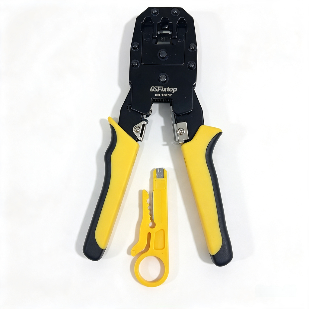 PONCHADORA PARA CABLE DE RED 9" ACERO #45 PRENSA 4P/6P/8P