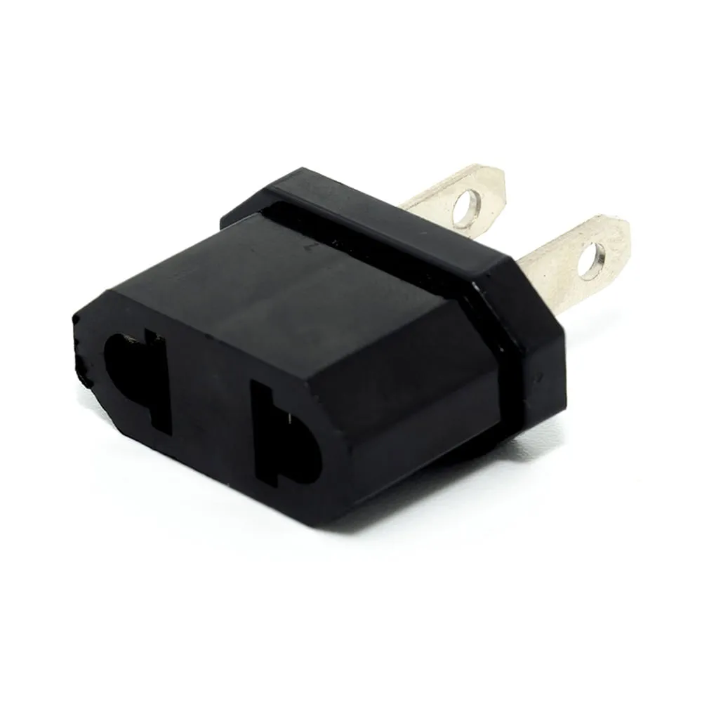 [REP-ADA-006] ENCHUFE ADAPTADOR NEGRO REDONDO A PLANO