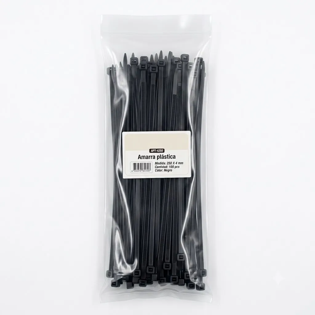[FIJ-AMA-004] AMARRA PLASTICA 250MM 100PCS