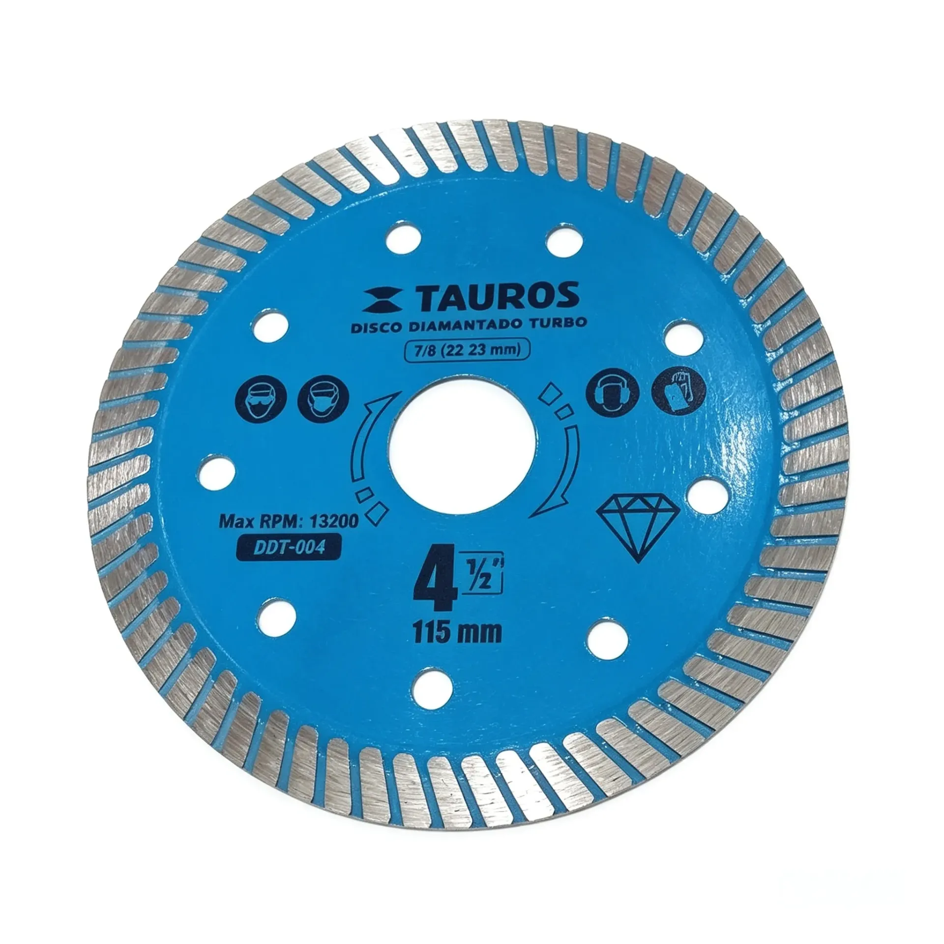 [ABR-DIS-017] DISCO DIAMANTADO 4.1/2 TURBO EXTRA FINO AZUL