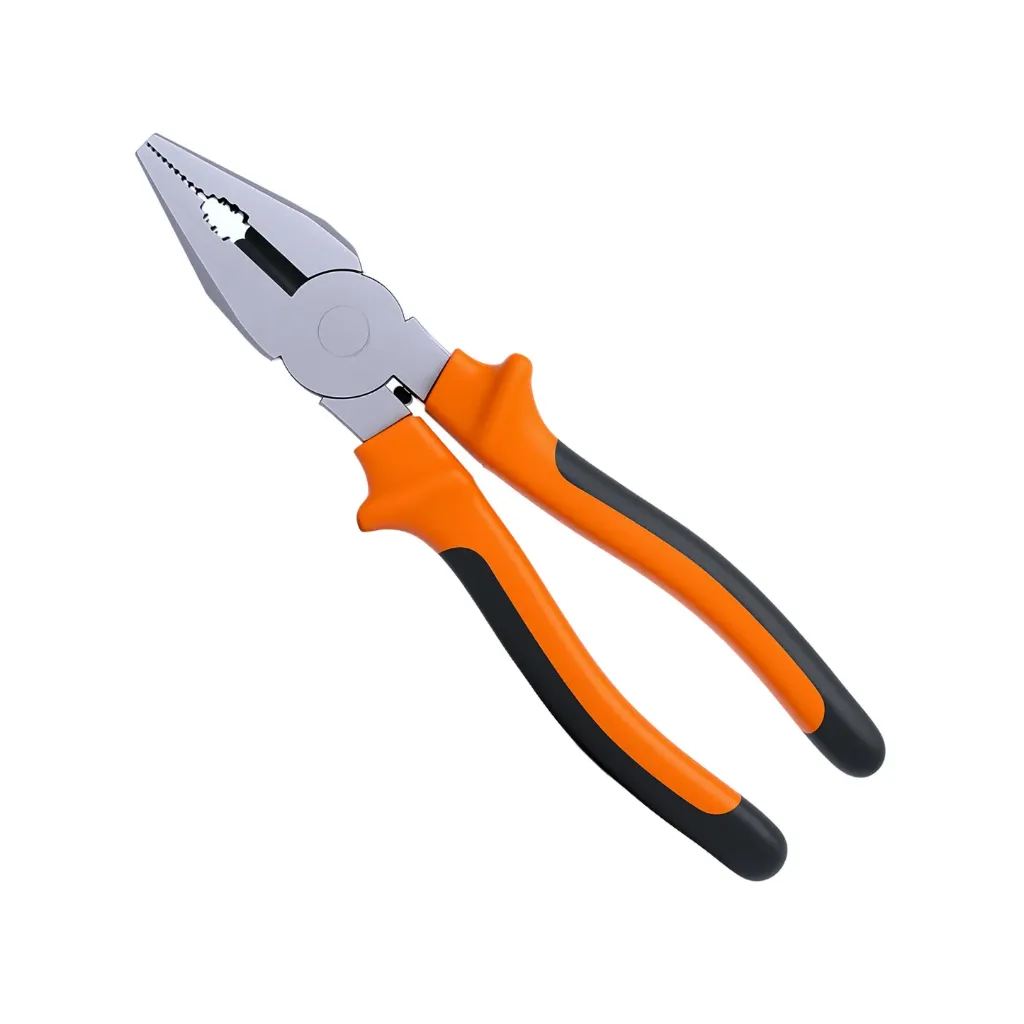 [HER-ALI-004] ALICATE UNIVERSAL 8" ACERO AL CARBONO NARANJA
