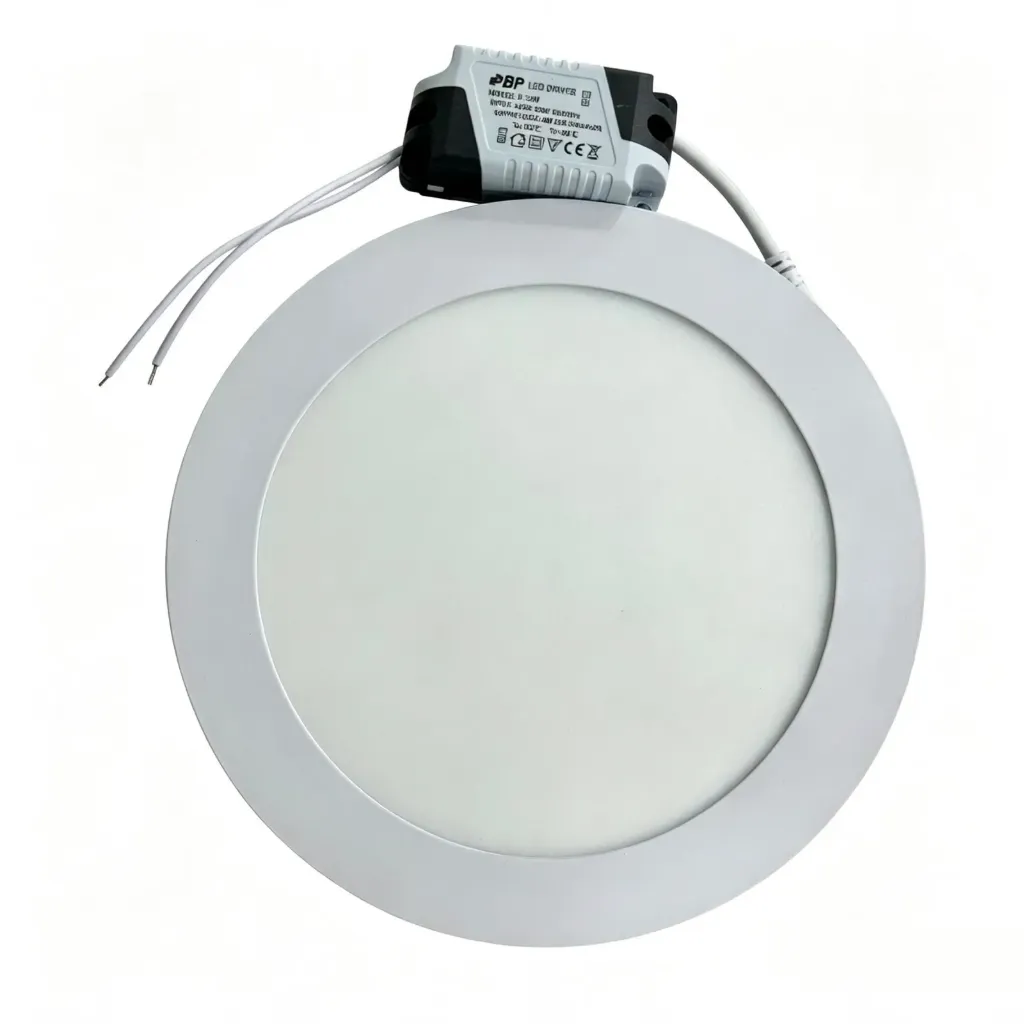 [ELE-PAN-001] PANEL LED REDONDO 12W/6500K/110-220V/30000 HORAS