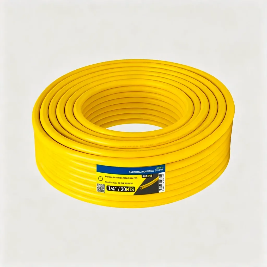[PLO-MAN-013] MANGUERA AIRE INDUSTRIAL 1/4" - 20BAR (300PSI)/ROLLO 30MTS